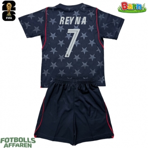 Förenta stater Giovanni Reyna #7 Bortaställ Barn VM 2026 Kortärmad (+ Korta byxor)